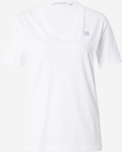 Calvin Klein Jeans Camisa em cinzento claro / branco, Vista do produto