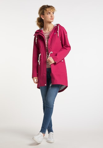 Schmuddelwedda Between-Seasons Coat in Pink