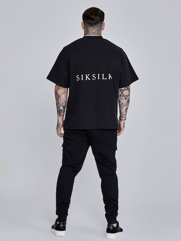 SikSilk Tapered Cargobroek in Zwart