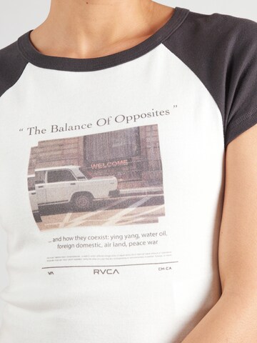 RVCA - Camiseta 'WELCOME' en blanco