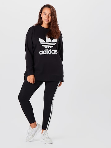 ADIDAS ORIGINALS - Sweatshirt 'Trefoil Crew ' em preto