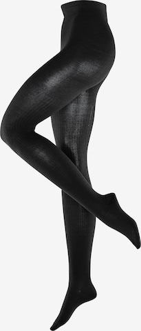 BURLINGTON Tights 'Rib Couture' in Black: front