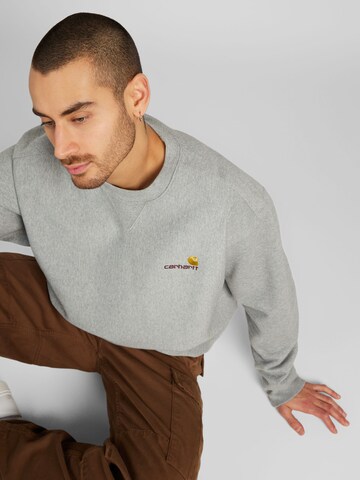 pilka Carhartt WIP Megztinis be užsegimo 'American Script'