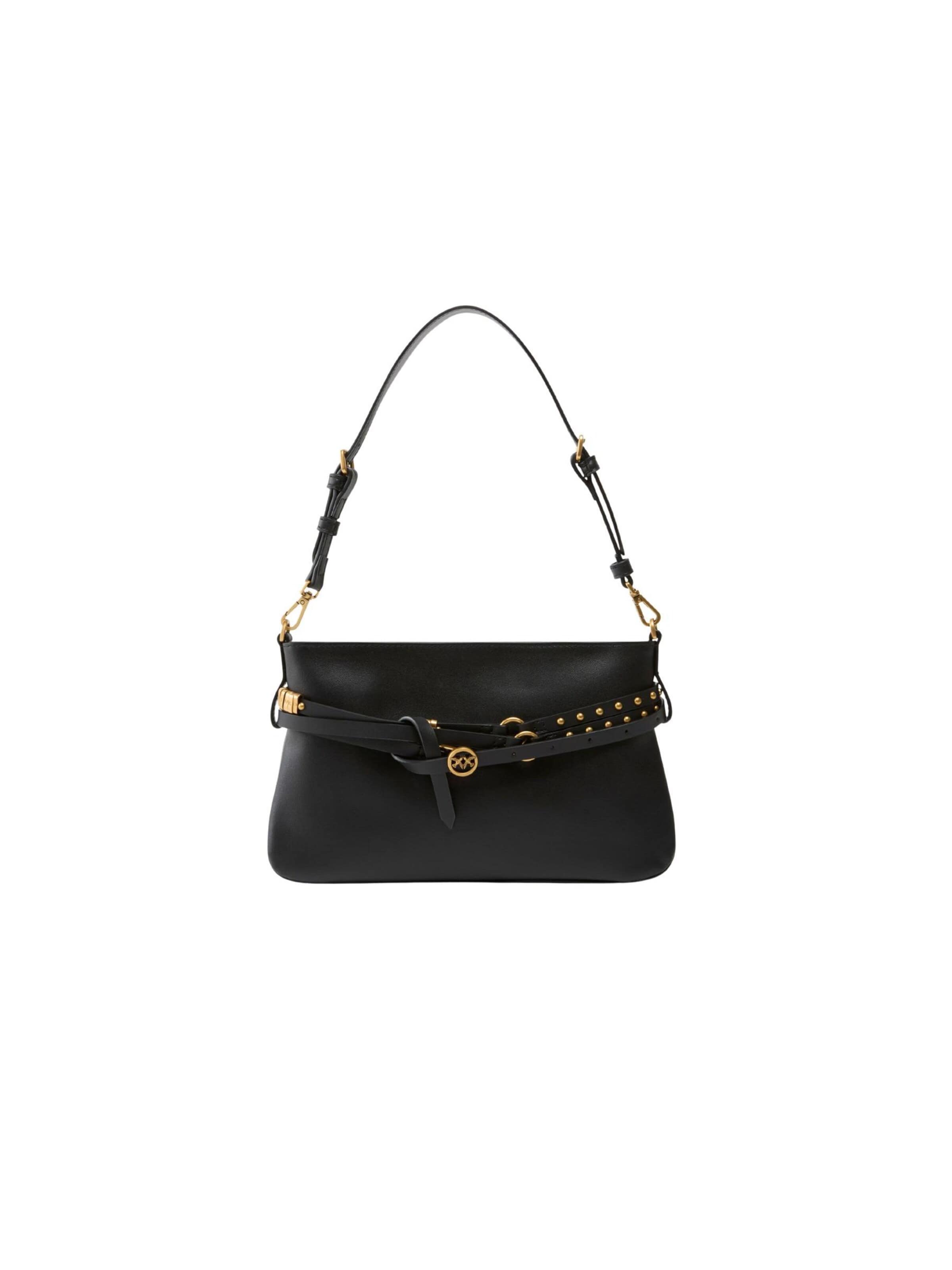 PINKO - Bolso de hombro en negro: frente