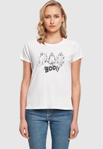 Maglietta 'Halloween - Boo' di ABSOLUTE CULT in bianco: frontale