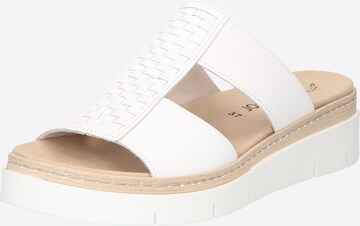 GABOR Mules 'Nappa' in White: front