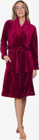 Pastunette Ochtendjas 'Rosewood Comfort' in Rood: voorkant