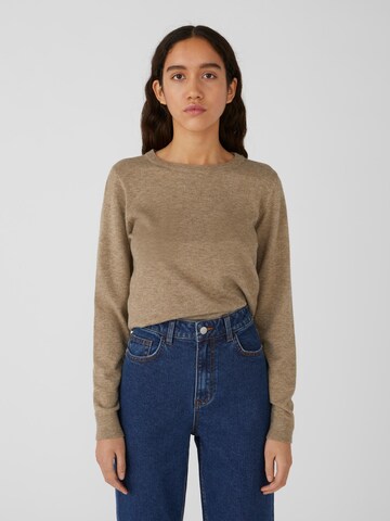 OBJECT Sweater 'Thess' in Brown: front