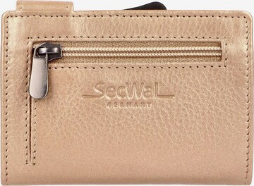 SecWal Wallet in Beige: front