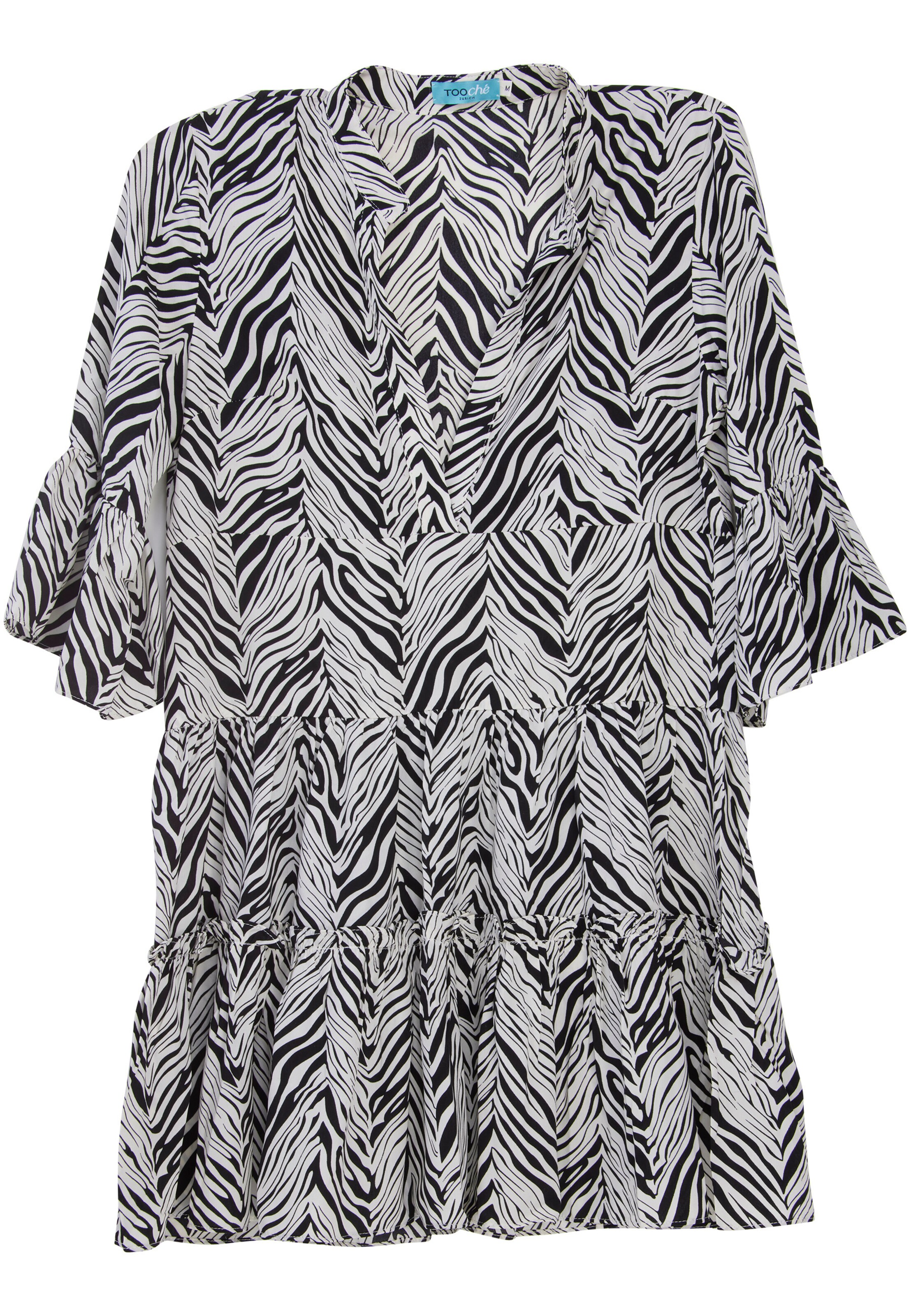 TOOche Summer dress 'Zebra' in Black: front