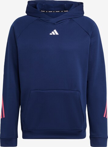 ADIDAS PERFORMANCE Athletic Sweatshirt in Blue: front