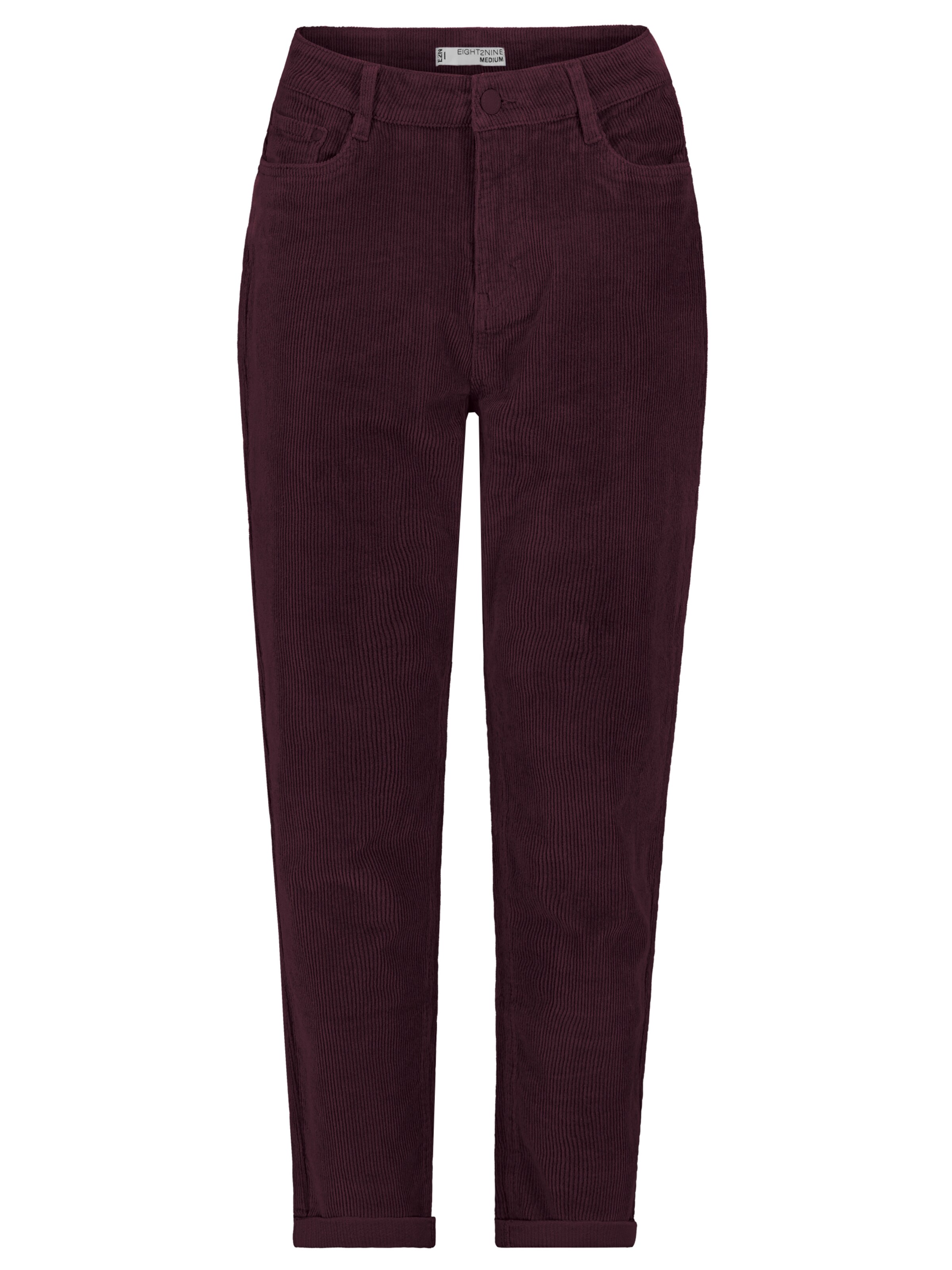 Eight2Nine Slimfit Hose in Rot: Vorderseite