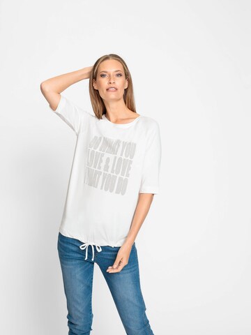 T-shirt heine en blanc : devant