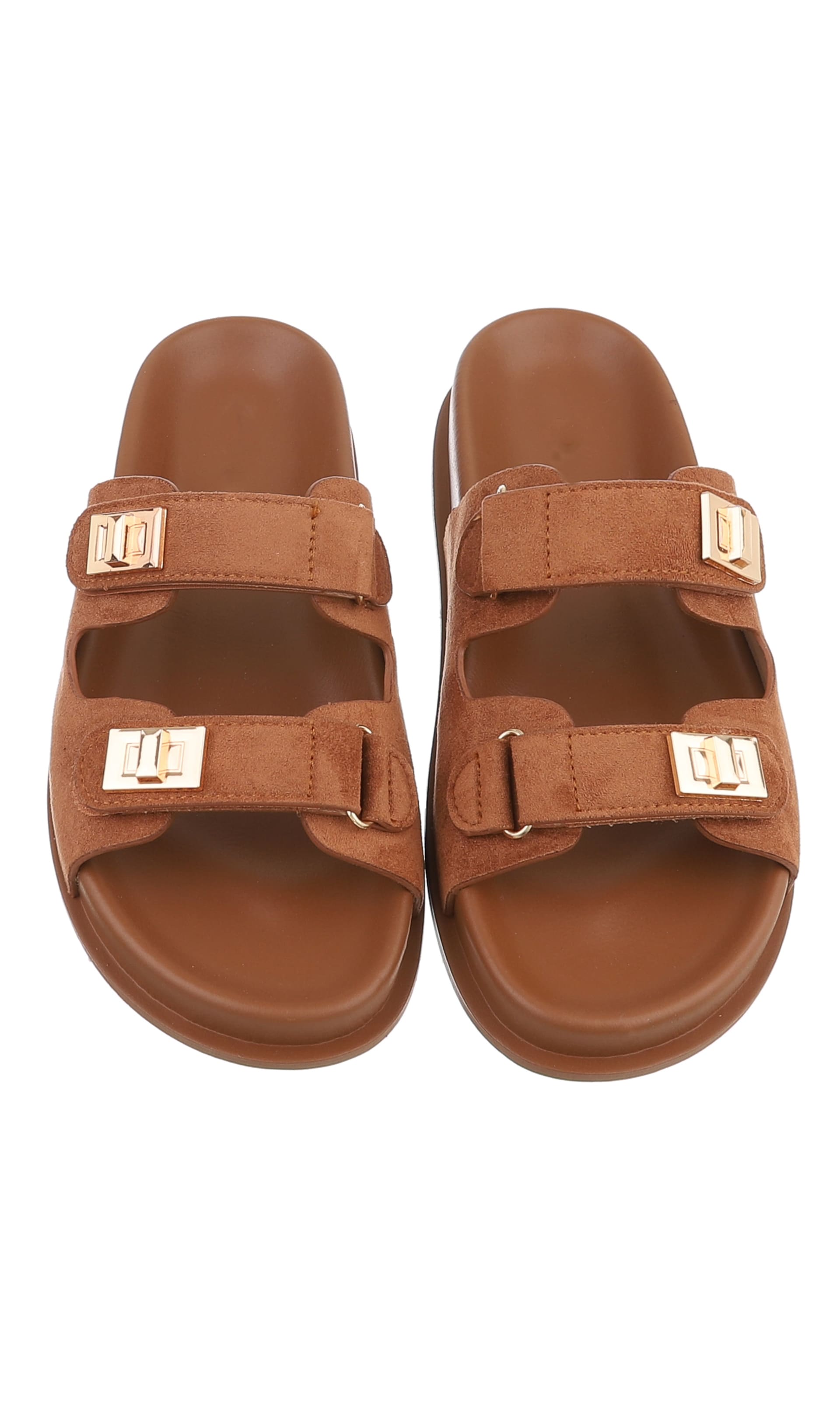Ital-Design Pantolette in Braun