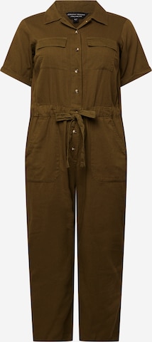 Dorothy Perkins Curve Jumpsuit in Brown: front