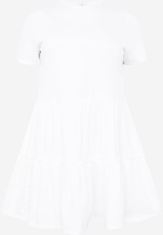 River Island Plus - Vestido en blanco: frente