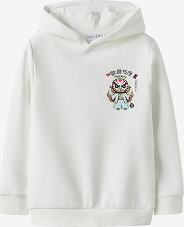 NAME IT - Sudadera con cremallera 'NKMTRISTAN' en blanco: frente