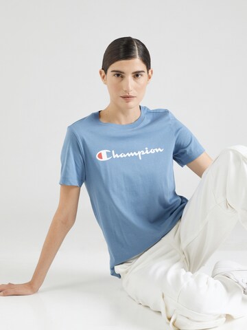 Champion Authentic Athletic Apparel Shirt in Blauw: voorkant