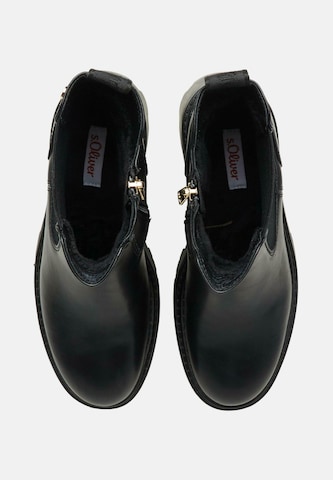s.Oliver Chelsea boots in Zwart