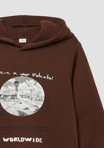 s.Oliver Sweatshirt in Brown