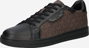 Sneaker low de la Michael Kors pe maro: față