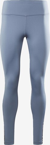 Reebok Skinny Športové nohavice - Modrá