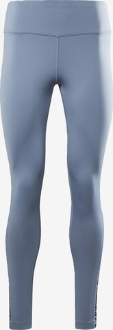 Reebok Skinny Sportbroek in Blauw