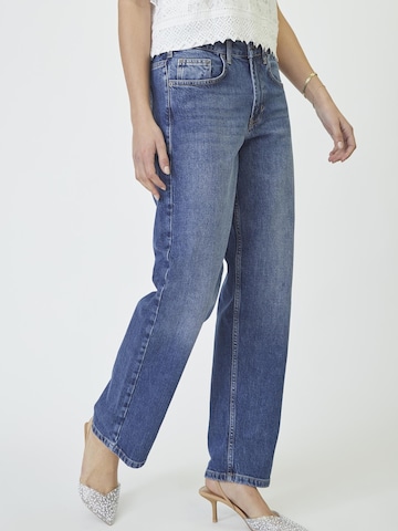 Regular Jean ' Femme' co'couture en bleu