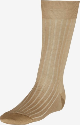 Chaussettes Boggi Milano en beige : devant