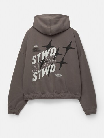 Pull&Bear Sweatvest in Grijs