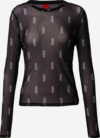 HUGO Shirt in Black: front