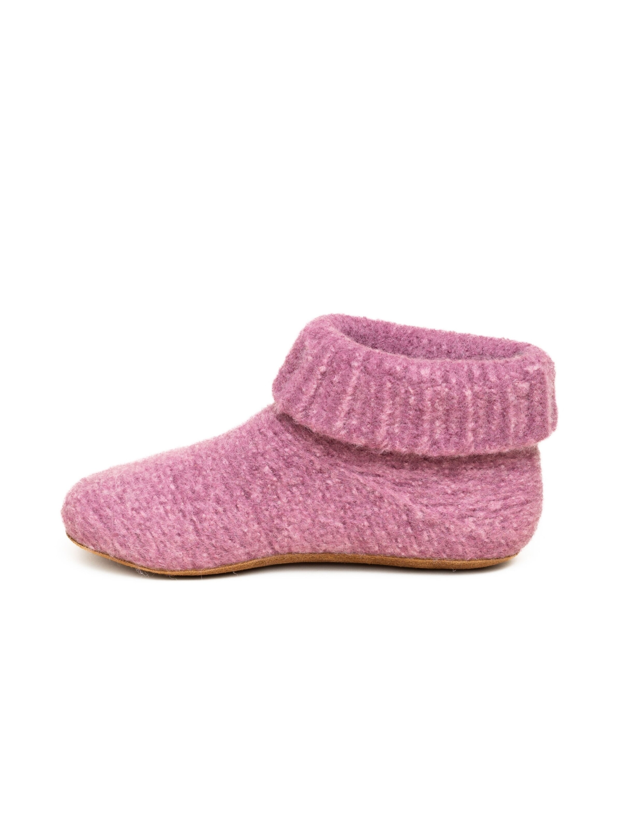 Gottstein Slippers 'Hüttenschuhe Knit Boot' in Pink
