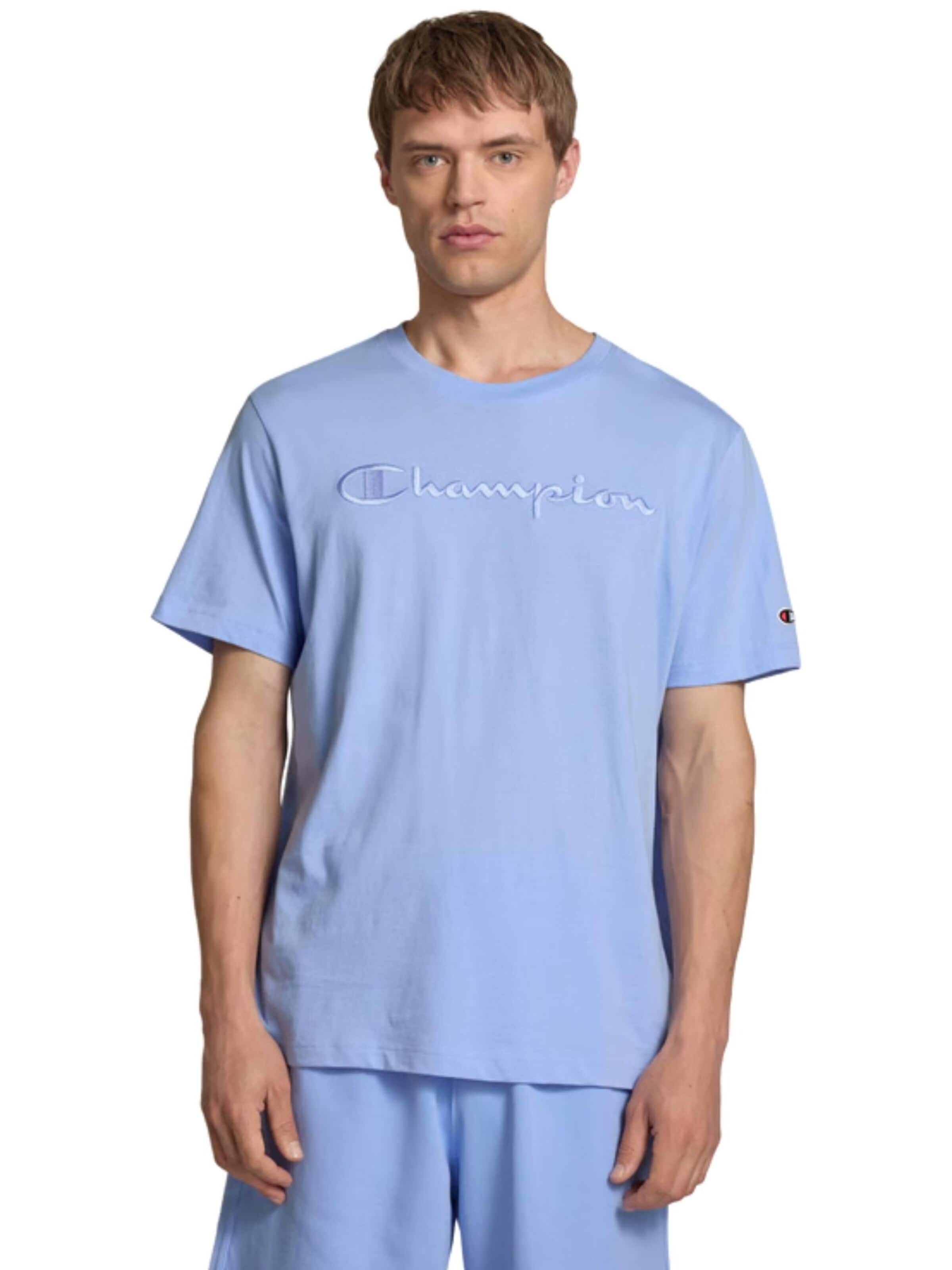 T-Shirt Champion -DO NOT USE- en violet : devant