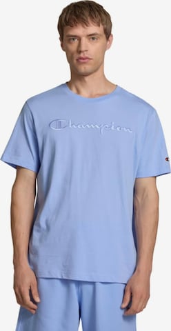 T-Shirt Champion -DO NOT USE- en violet : devant