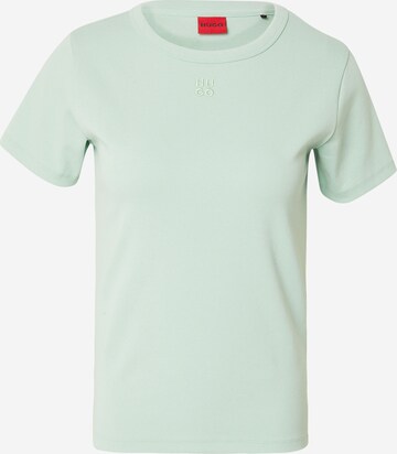 HUGO Koszulka 'Deloris' w kolorze zielony: przód