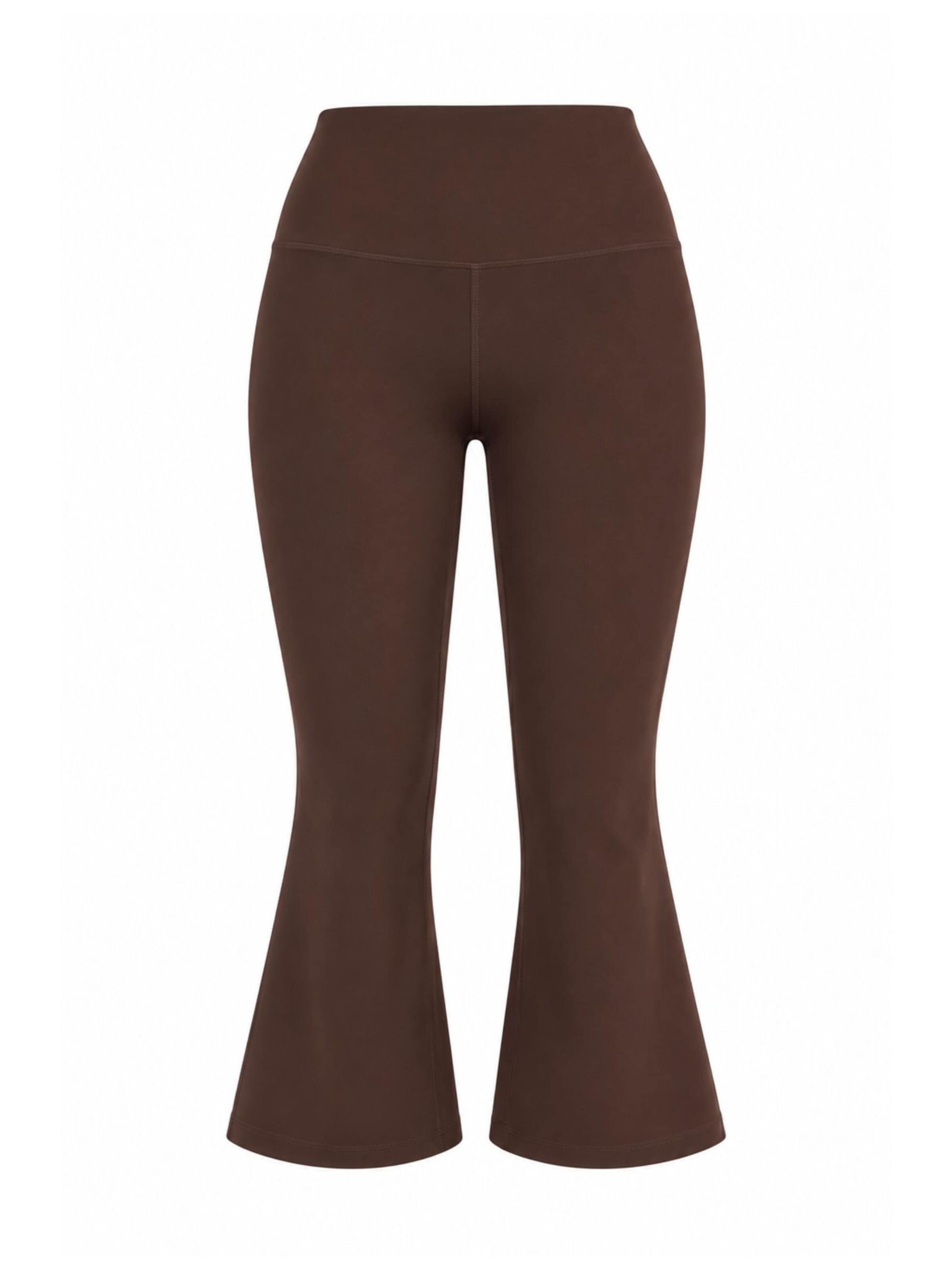 MyLibi Wide leg Leggings 'Musa' in Bruin: voorkant