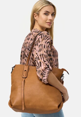HARPA Shoulder Bag 'Lomita' in Brown