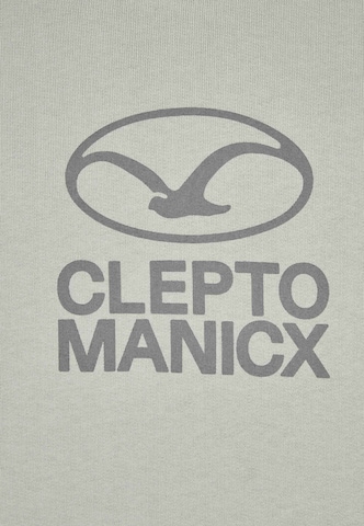 Cleptomanicx Sweatshirt 'Möwe Plate' in Grey