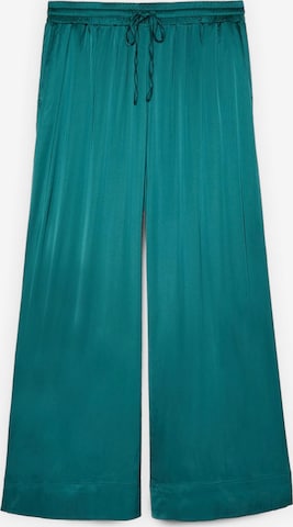 Wide leg Pantaloni di Fiorella Rubino in verde: frontale