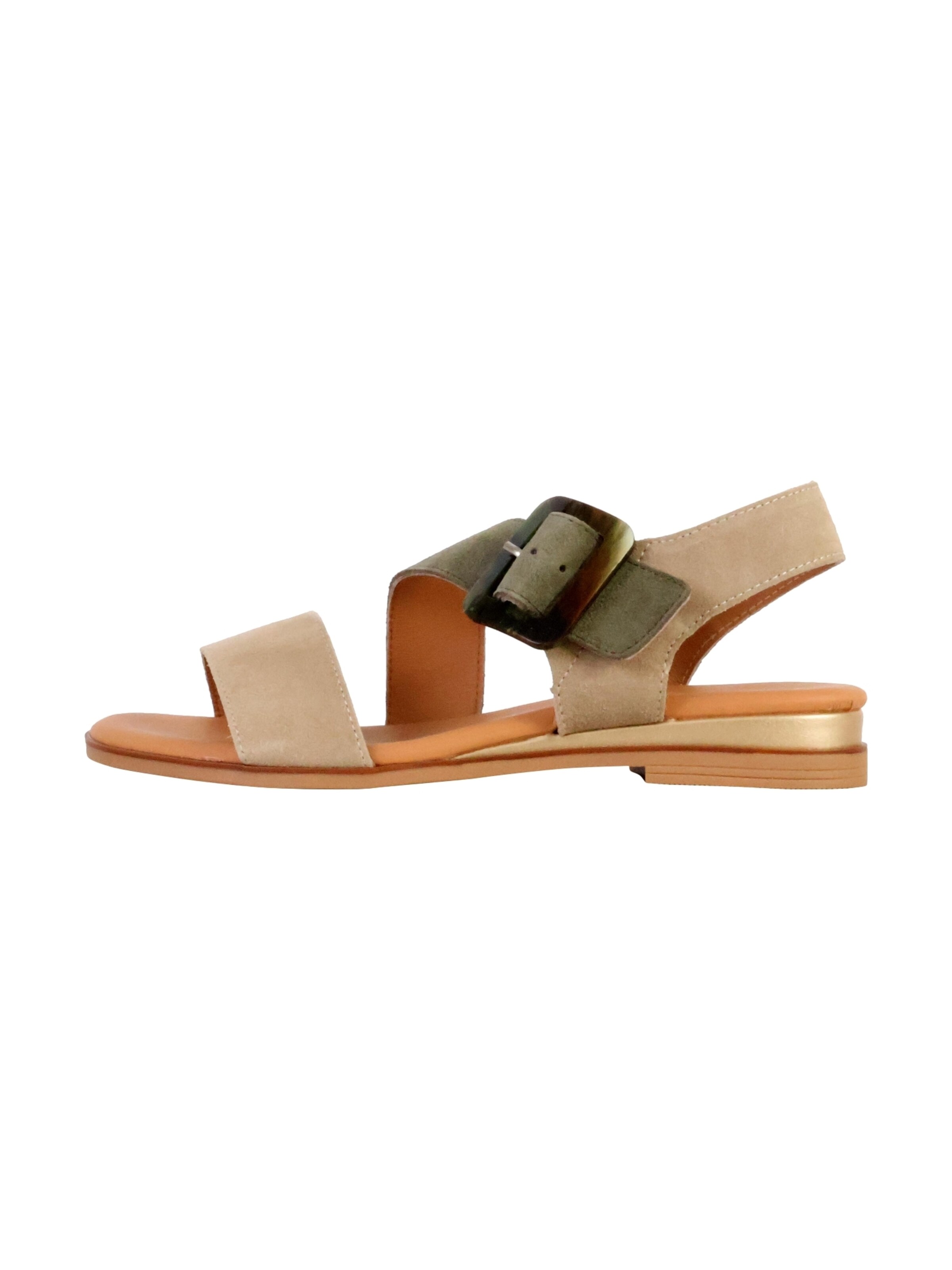 Sandales 'Alenoa Ledersandalen' The Divine Factory en beige : devant