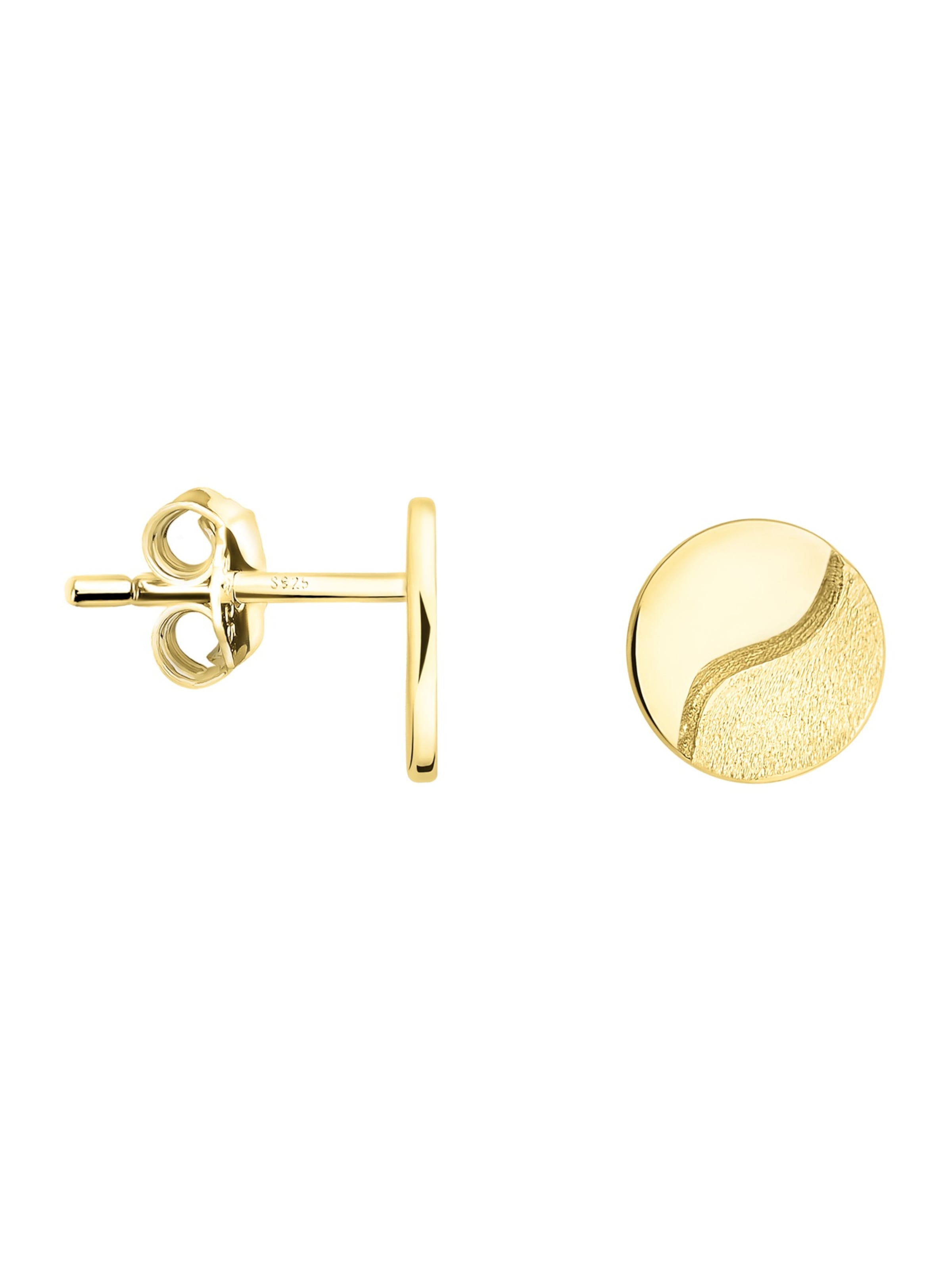 Sofia Milani Ohrringe 'Brushed Yin Yang'‌‌‌‌‌‌‌‌ in One Size in gold, Produktansicht