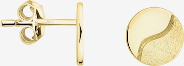 Sofia Milani Ohrringe 'Brushed Yin Yang' in Gold: Vorderseite