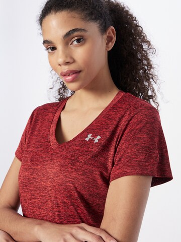 UNDER ARMOUR Functioneel shirt 'Tech' in Rood