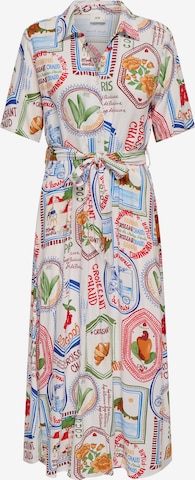 JDY Shirt Dress 'JDYSTARR' in White: front