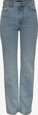 PIECES Regular Jeans 'KELLY' in Blauw: voorkant