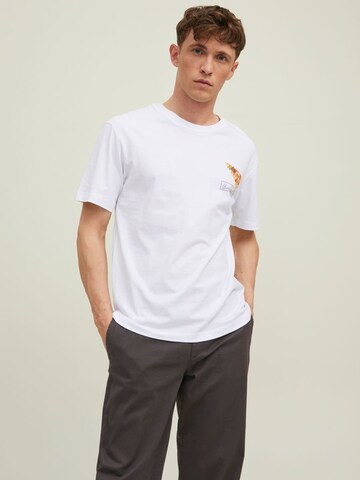 JACK & JONES Shirt in Wit: voorkant