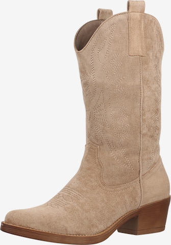 Elara Comwboystøvler i beige: forside