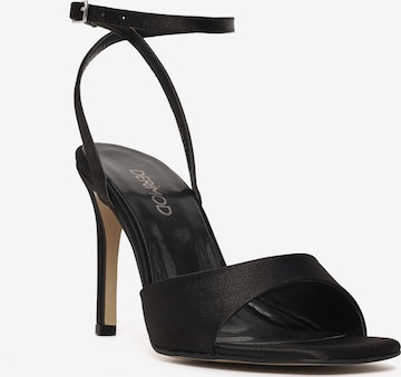 Derimod Sandalen met riem in Zwart: voorkant