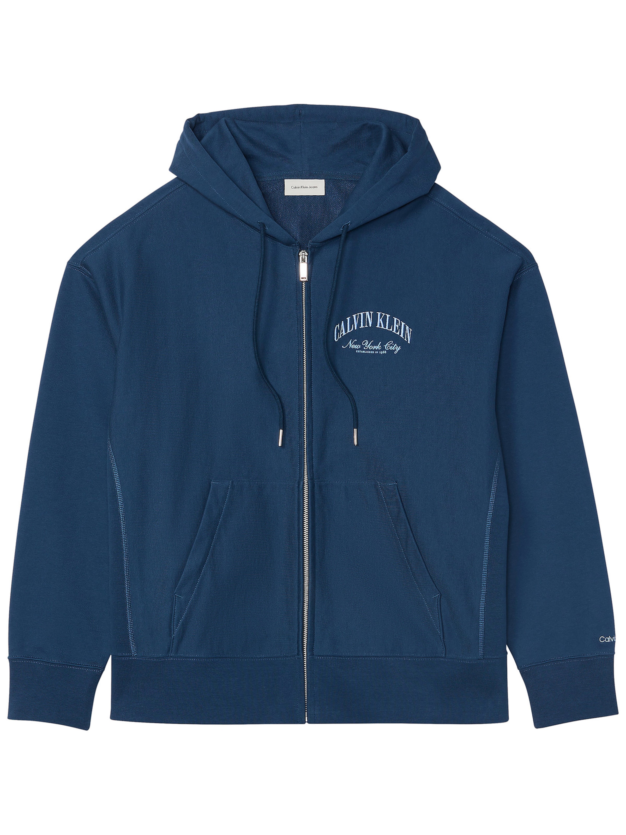 Calvin Klein Jeans Sweat jacket in Blue: front