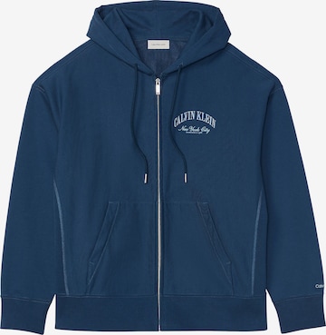 Calvin Klein Jeans Sweat jacket in Blue: front